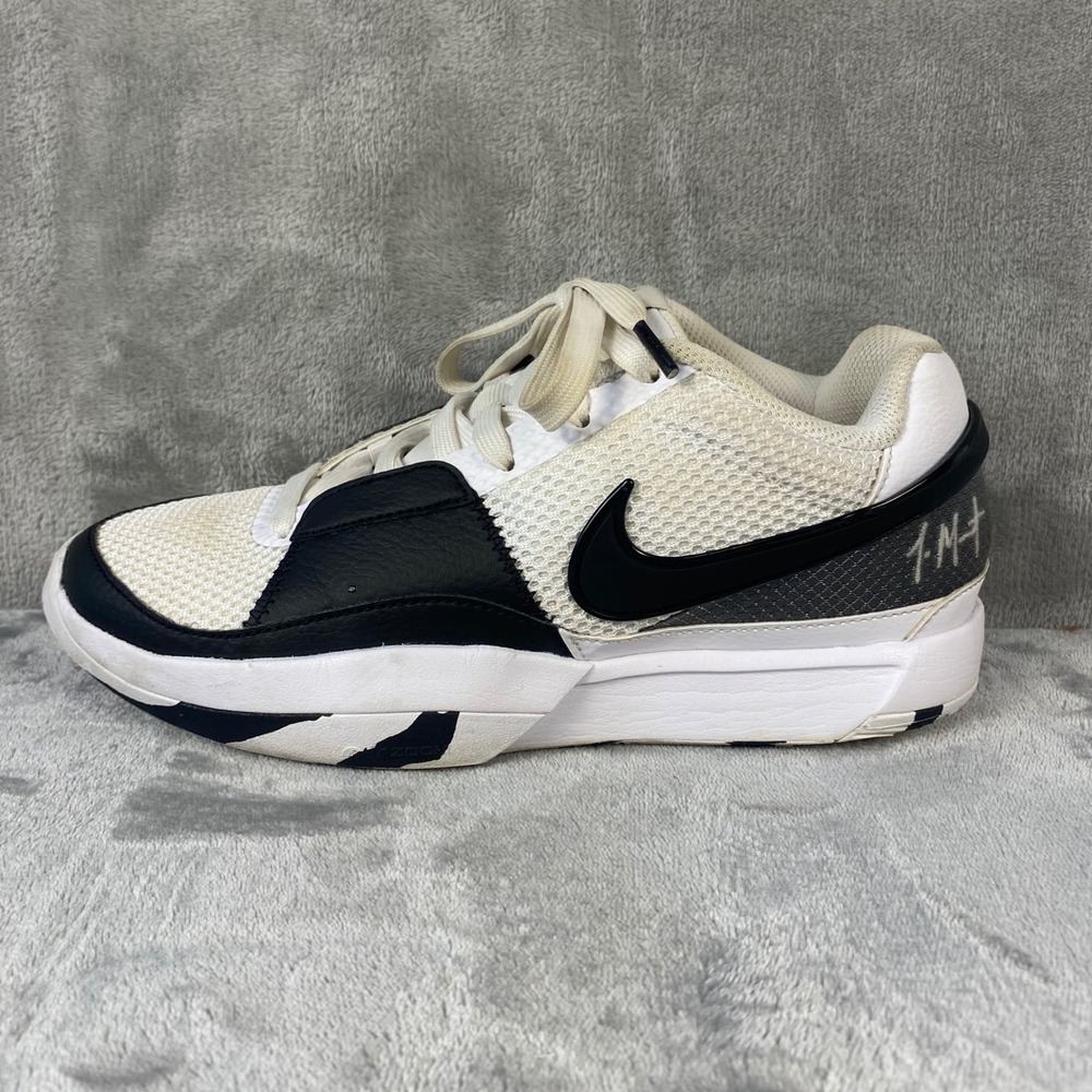 Nike‎ Ja 1 Scratch 2.0 Mens Sz 6.5 Black White Basketball Sneakers FQ4796-101